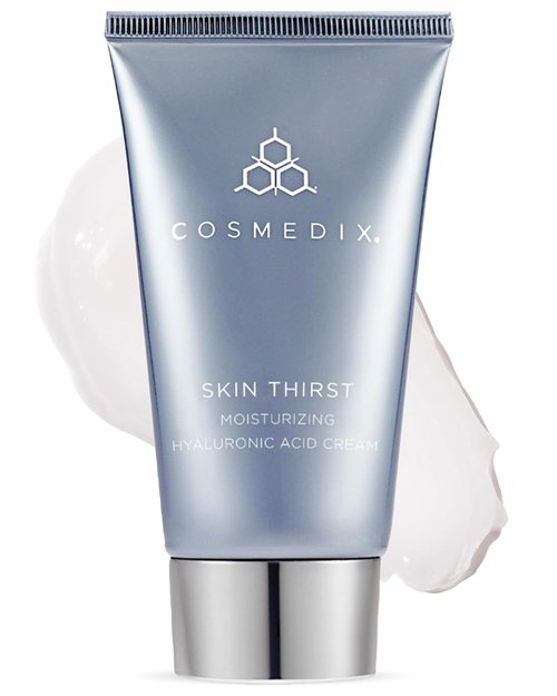 COSMEDIX Skin Thirst Hyaluronic Acid Moisturizer - Hydrating Face Cream for Pores & Fine Lines | Daily Skin Care for Softer, Smoother Skin