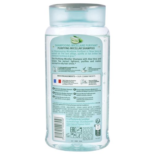 Le Petit Olivier Purifying Micellar Shampoo - Aloe Vera & Green Tea - Cleanses & Reduces Sebum - 8.45 Oz