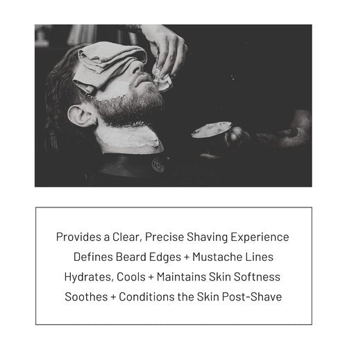 DEPOT No. 406 Transparent Shave Gel - Precision Shaving Gel with Aloe & Menthol | 3.3 fl. oz.