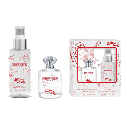 True Religion Perfume Gift Set - Luxury 2-Piece Women's Self-Care Kit | EDP & Body Mist, 1 fl oz & 4 fl oz