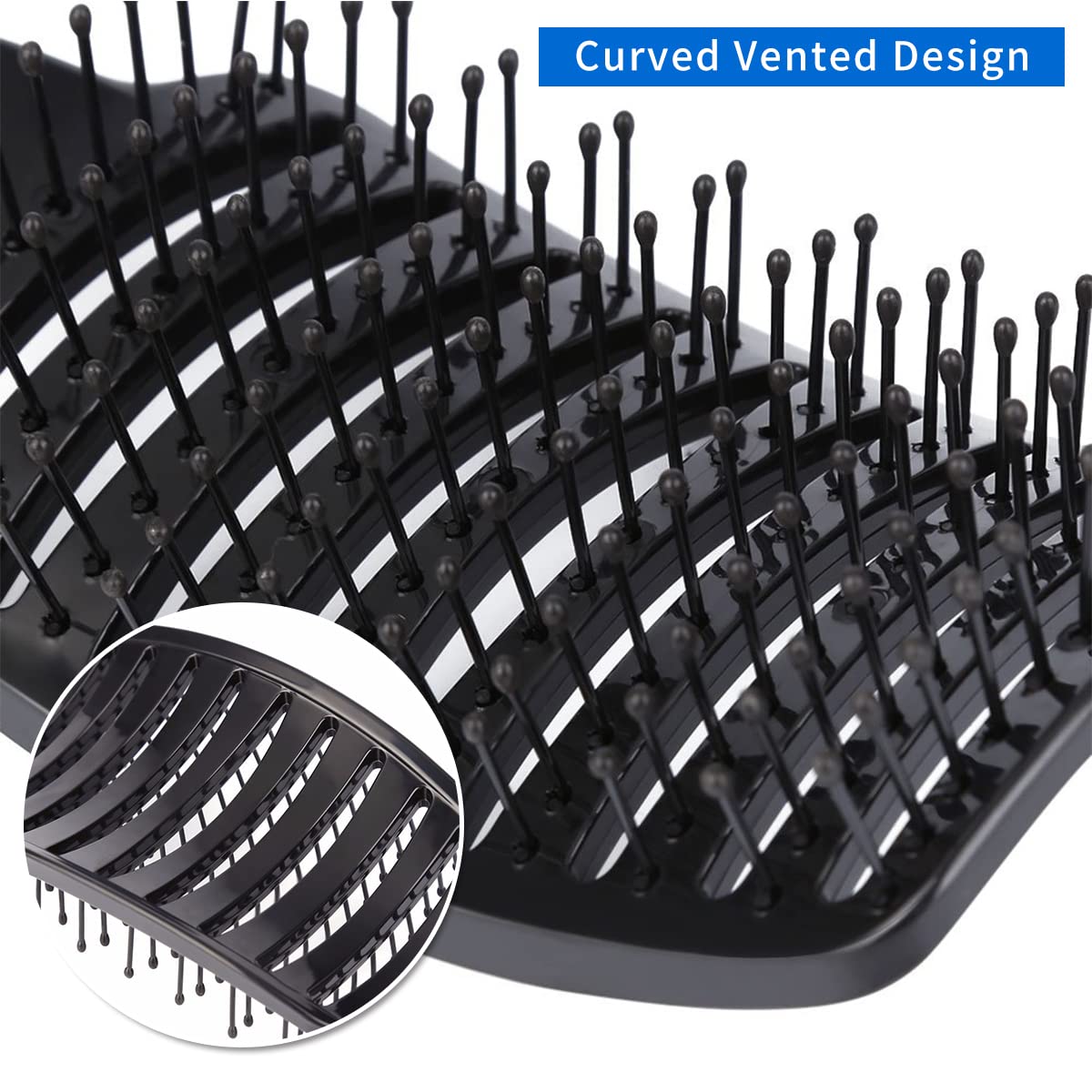 Skiennix Vent Blow Dryer Hair Brush - Fast Drying Paddle Brush for Thick, Curly Hair | Detangling & Volume Tool