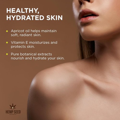 Hemp Seed Massage Oil - Nourishing & Moisturizing Formula | 8 fl. oz. | Vegan & Cruelty-Free