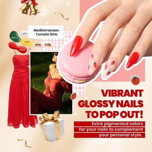 Beetles Spring Gel Polish Kit - Chic Outfits Collection 25 Colors Polish Set, Brown Purple Nude Red Black Color Gel Nails with 3Pcs Base Top Coat Soak off Uv Gel Manicure Kit Gift for Women