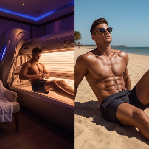 Onyx HE Tanning Bed Lotion for Men - Indoor Tanning Lotion Accelerator & Bronzer, Quick & Dark Tan, Men's Tanning Lotion with Skin Firming, Muscle Bronzing Complex & Moisturizing Formula