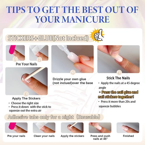 Brown Press On Nails Almond - KQueenest Chrome Press On Nails Medium, Sparkle Gel Fake Nails Press on with Mirror Effect, Glitter Glue on Nails Medium, Reusable Stick On Nails for Women Fall Winter
