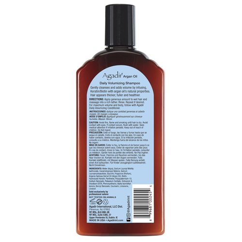 Agadir Daily Volumizing Shampoo - Boost Volume & Shine | 12.4 Fl Oz