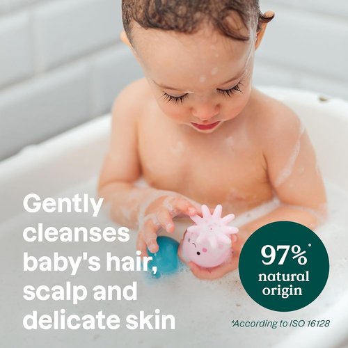 ATTITUDE Baby 2-in-1 Shampoo & Body Wash - EWG Verified, Vegan, Pear Nectar Scent, 16 Fl Oz