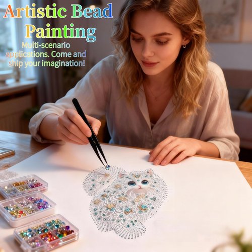 40000 Pcs Jelly Rhinestones for Bedazzling & Nail Art - 3mm Multicolor Flatback Gems, Includes B7000 Glue, Tweezers & Pen - DIY Bedazzler Kit for Diamond Art, Jewelry Making, Crafts (24000 pcs)