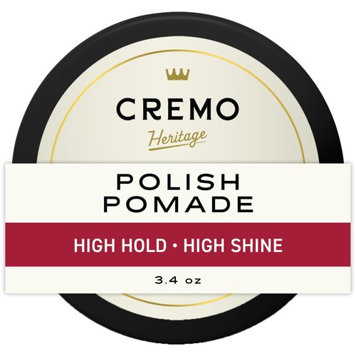 Cremo Hair - Premium Barber Grade Pomade, High Hold & Shine, Hair Styling, 4 Oz