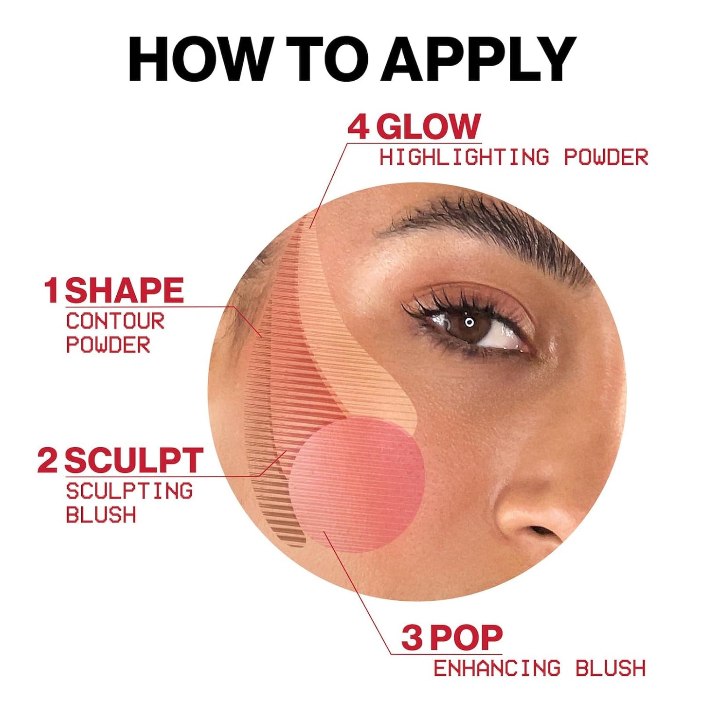 Smashbox Halo Sculpt + Glow Face Palette - Long-Lasting Contour & Highlighter with Vitamin E, 0.55 oz