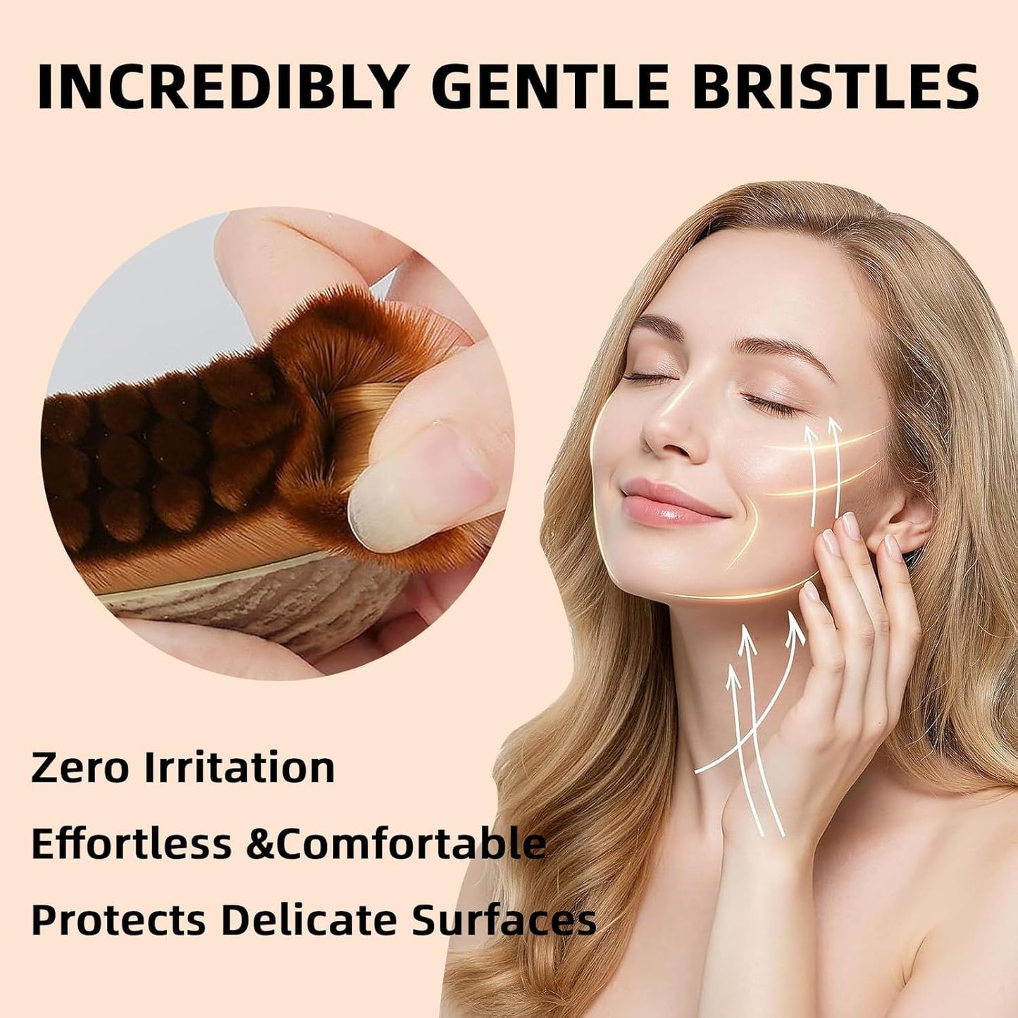 Skiennix Lymphatic Contour Face Brush - Sculpting Tool for Anti-Puffiness & Skin Glow | 1 Piece