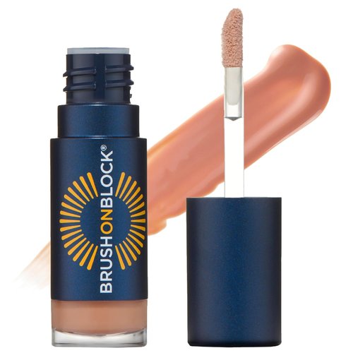 Brush On Block Lip Oil SPF 30 - Hydrating Mineral Protection from UVA/UVB & Blue Light | Nude Color