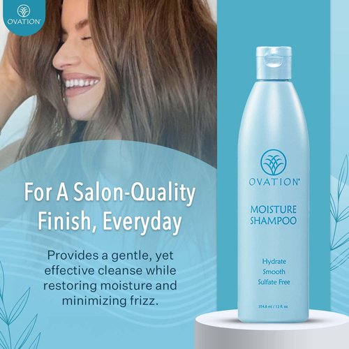 Ovation Moisture Shampoo - Hydrating Formula for Soft, Healthy Hair | 12 oz.
