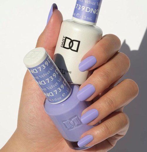DND Gel Polish Set - Purple Collection | UV/LED Gel & Air Dry Nail Lacquer Duo, 0.5 Fl Oz Each