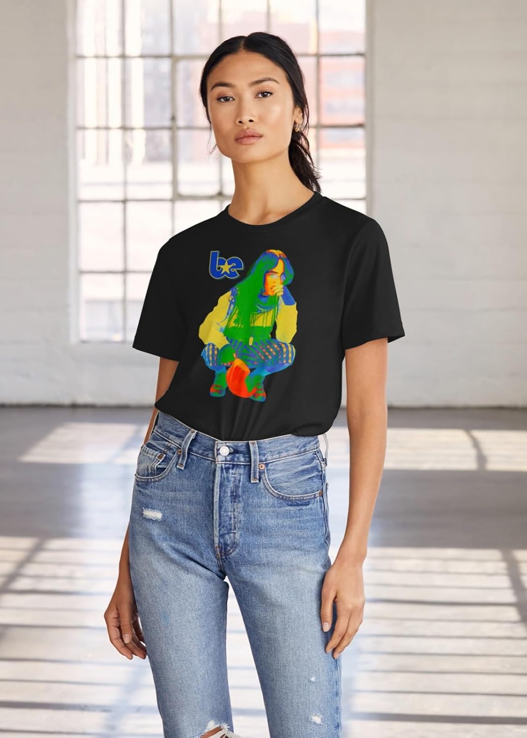 Billie Eilish T-Shirt - Hit Me Hard and Soft | Black Short Sleeve Graphic Tee for Adults