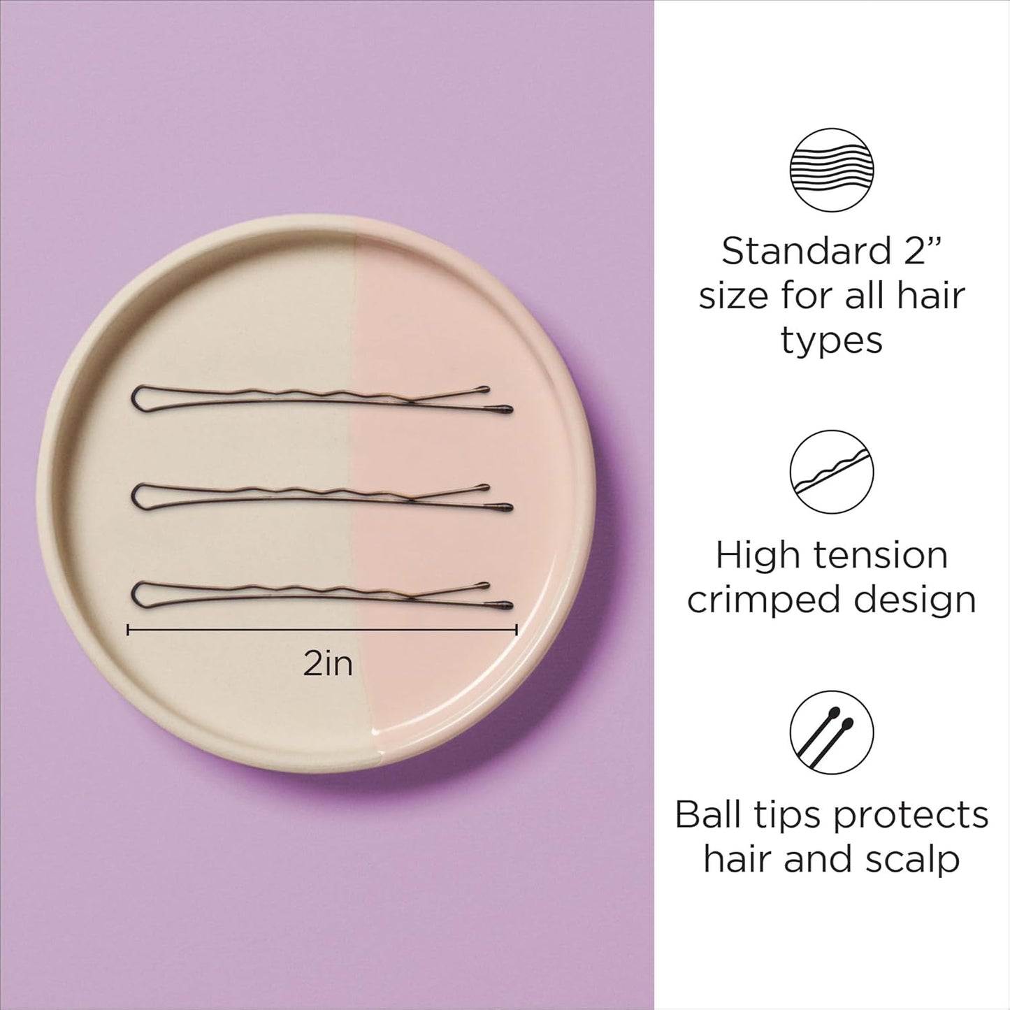 Diane Bobby Pins - 2" Bronze Hair Accessories | Pack of Approximately 600 Pins
