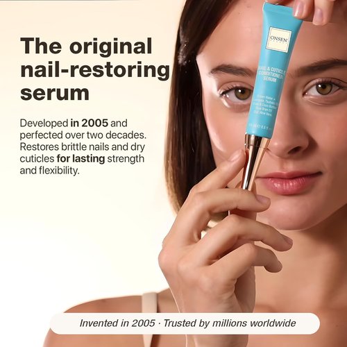 Onsen Nail & Cuticle Cream Treatment - Strengthens Nails & Softens Cuticles with Tsubaki & Jojoba Oil | 15 ml