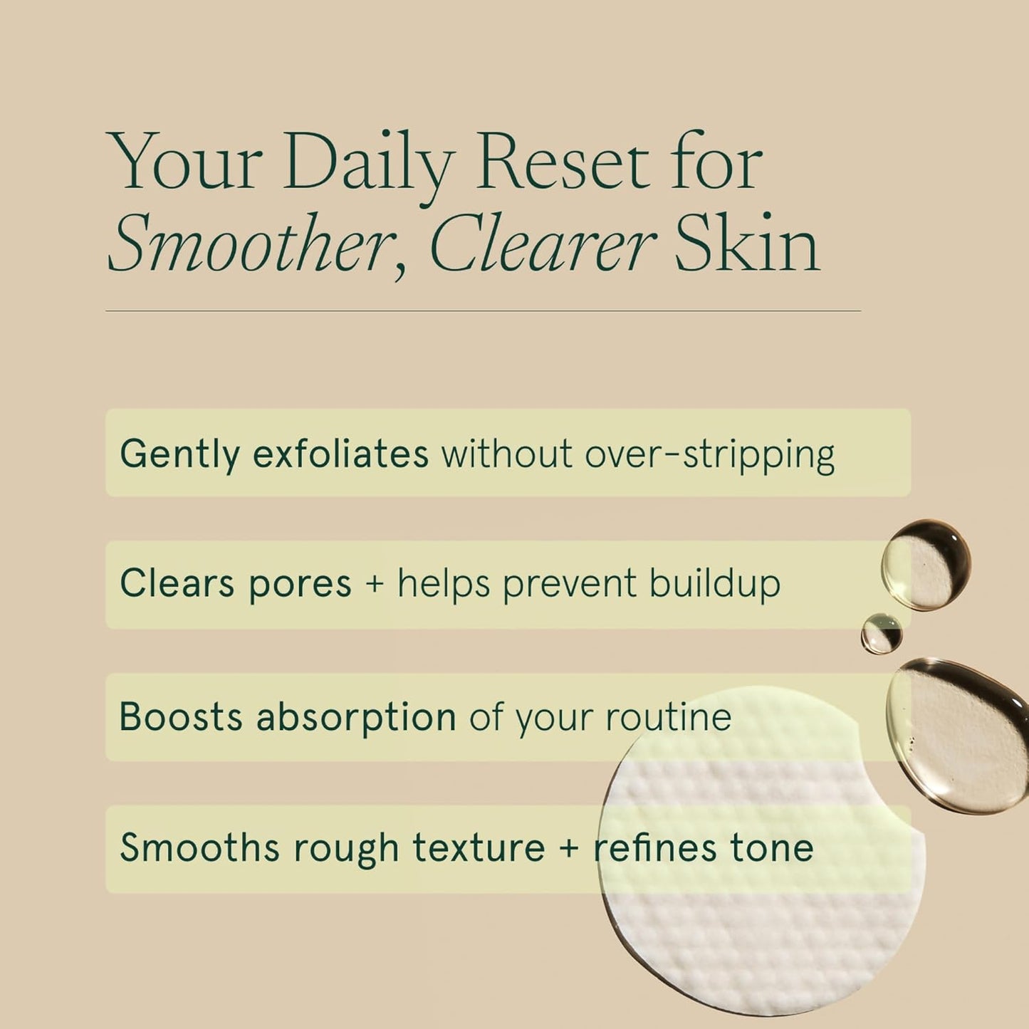Barefaced Toning Pads - Exfoliating Face Pads with 2% Glycolic & Salicylic Acid | 60 Count for Brighter, Clearer Skin