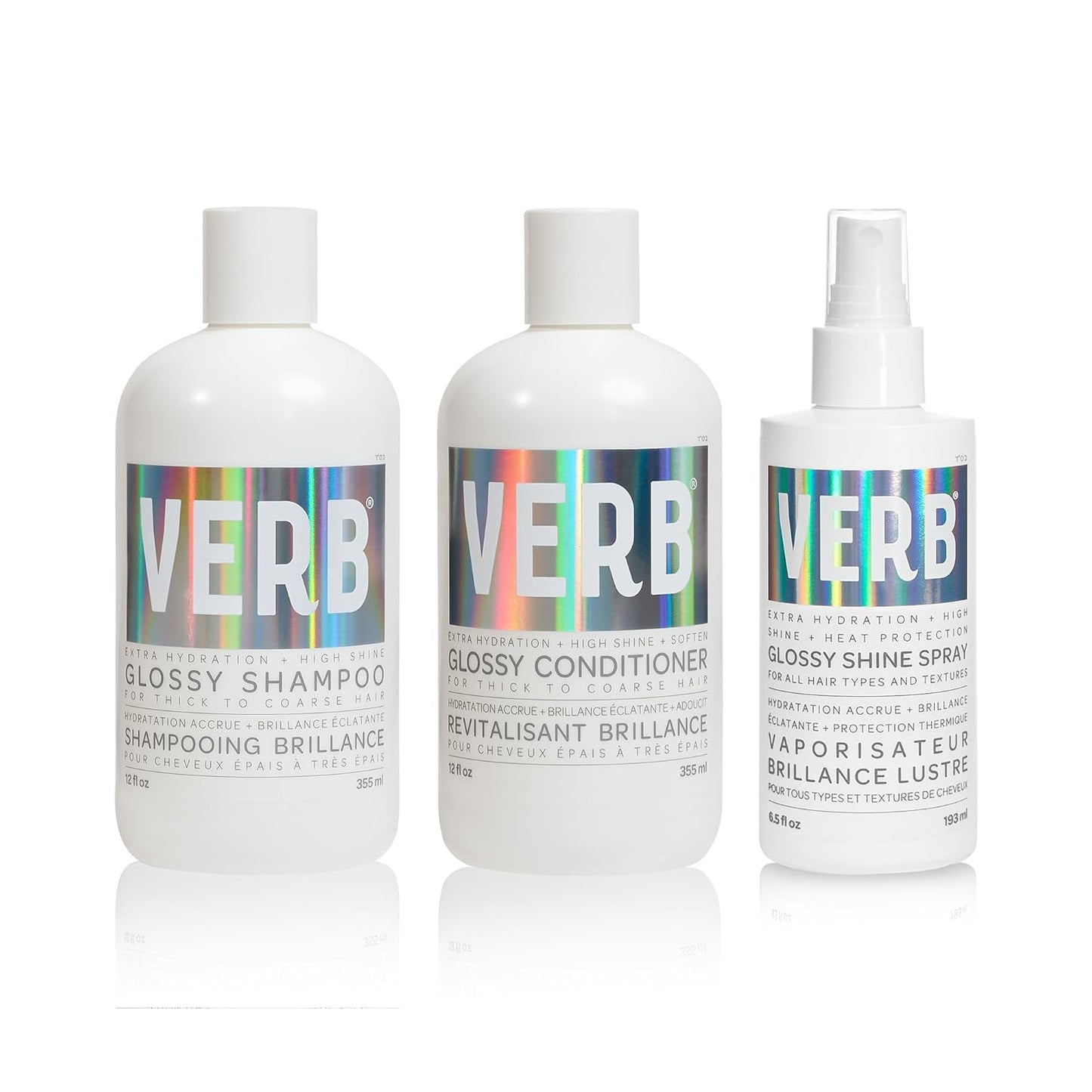 VERB Glossy Shampoo - Cleanses & Adds High Shine for Thick, Coarse Hair | Vegan, Paraben-Free