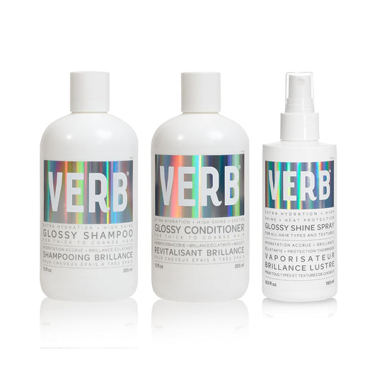 VERB Glossy Shampoo - Cleanses & Adds High Shine for Thick, Coarse Hair | Vegan, Paraben-Free