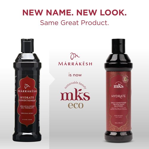 Earthly Body MKS Eco Hydrate Conditioner - Nourishing & Moisturizing Formula with Moroccan Argan Oil - Vegan & Cruelty-Free