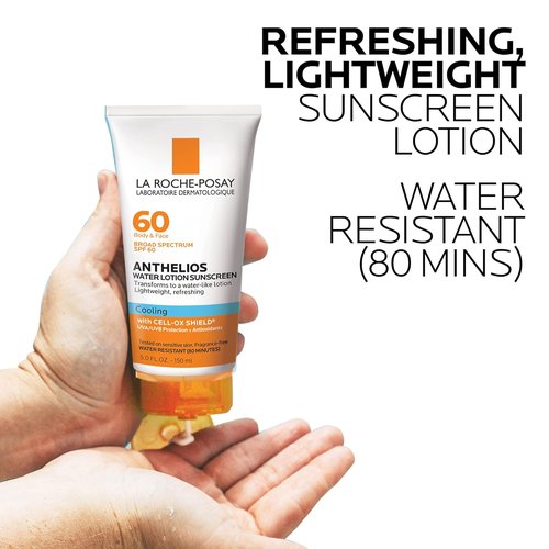 La Roche-Posay Anthelios Sunscreen Lotion - Broad Spectrum SPF 60 & SPF 30, Fast Absorbing, Oil-Free