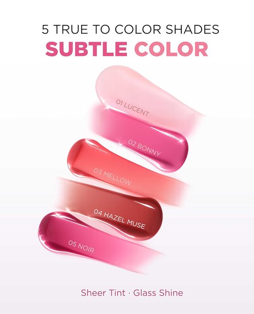 EITHER& Glazed Lip Oil - Tinted Glossy Lip Moisturizer with Peptides | Lightweight & Non-Sticky, 10g