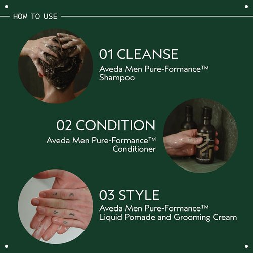 Aveda Men Pure-Formance Grooming Hair Cream - Medium Hold, Conditions & Adds Shine | 4.2 Fl Oz