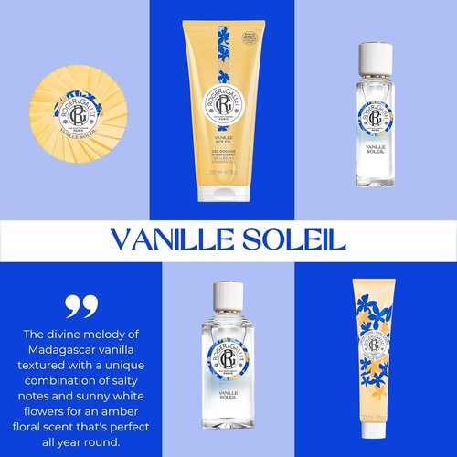 Roger & Gallet | Vanilla Shower Gel | Gentle Plant-Based Formula in 6.6 oz Tube
