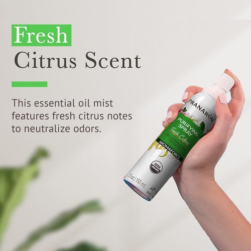 Pranarom - Aromaforce Air Purifying Spray | Organic Essential Oils & Fresh Citrus Scent, 150ml