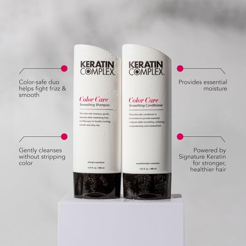 Keratin Complex Smoothing Conditioner - Color Care Formula for Silky, Manageable Hair