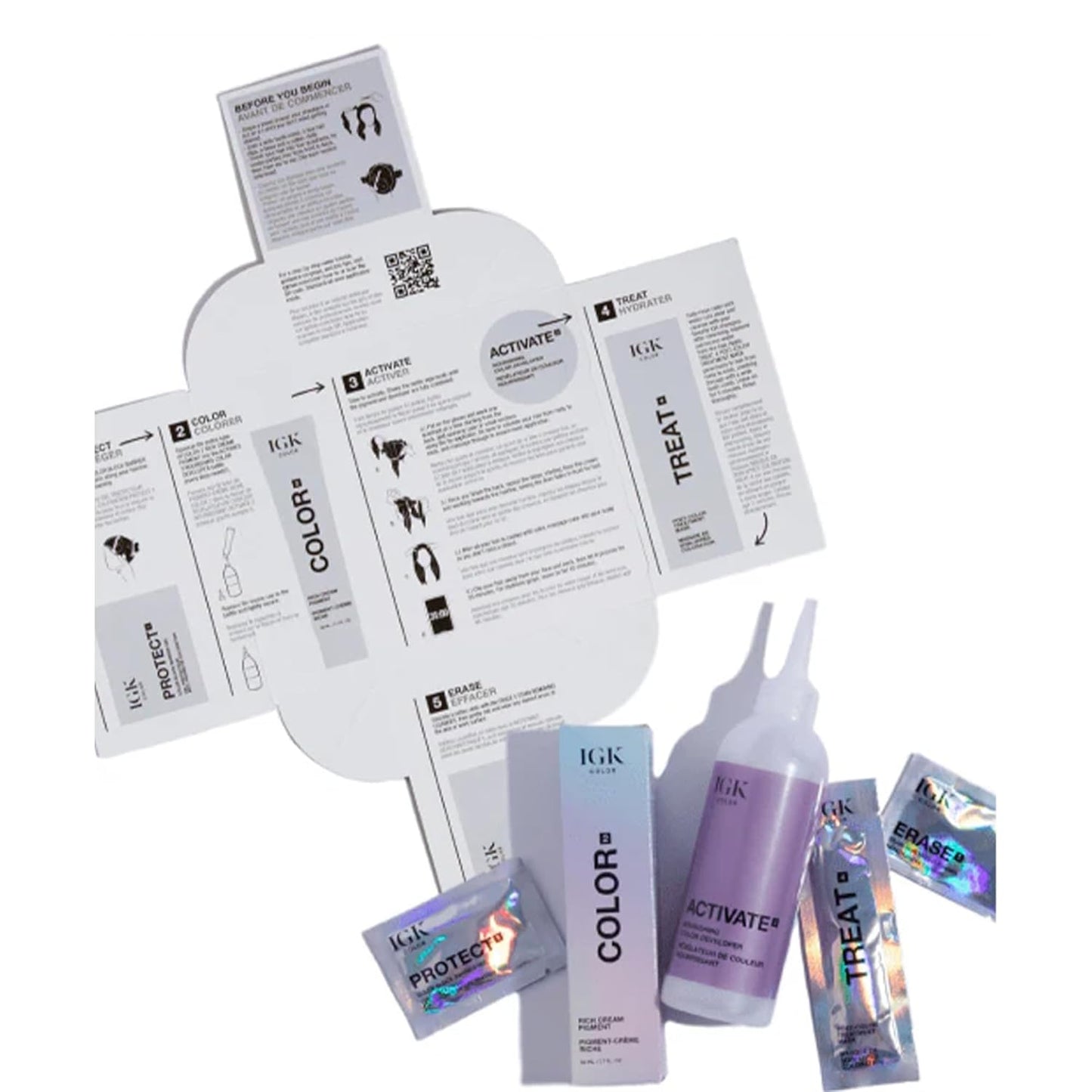 IGK Permanent Hair Color Kit - 6N But First Coffee | Light Natural Brown | 100% Gray Coverage, Strength & Shine