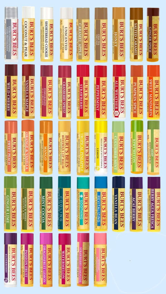 Burt's Bees Lip Balm Variety Gift Pack - 10 Assorted Flavors for Perfect Stocking Stuffers