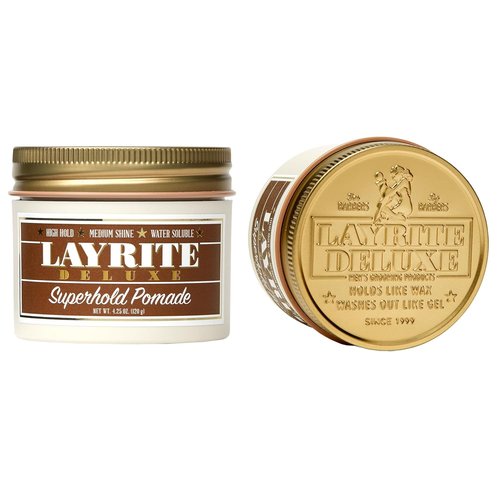Layrite Deluxe Superhold Hair Pomade - Maximum Hold & Shine | 4.25 oz | 2 Pack