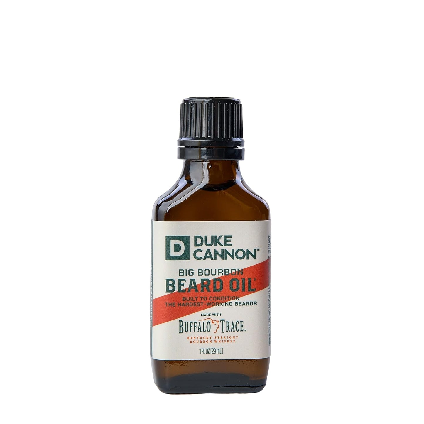 Duke Cannon Bourbon Beard Oil – Bourbon Scented Conditioner for Soft, Strong, Frizz-Free Beards – 1 fl oz