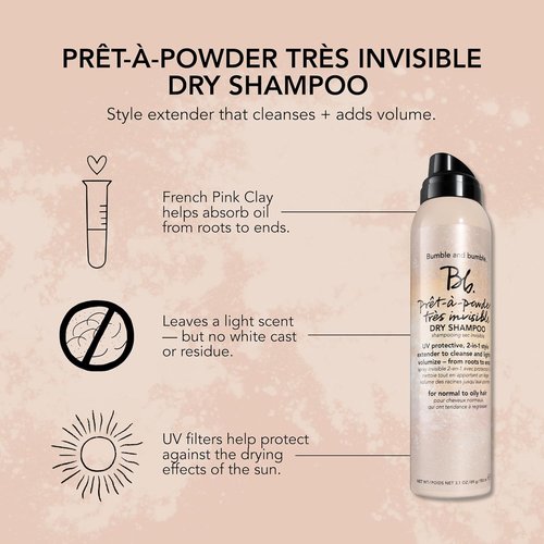 Bumble and bumble. Prêt-à-Powder Très Invisible Dry Shampoo - Volumizing, UV Protective, Oil Absorbing | For All Hair Types