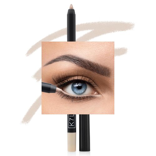 K7L Nude Waterline Eyeliner Pencil - Longwear, Creamy & Waterproof for an Awake Eye Look