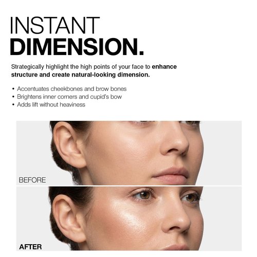 Palladio I'm Glowing Highlighting Palette - High Pigment Bronzer Powder Set | Neutral Shimmery Colors