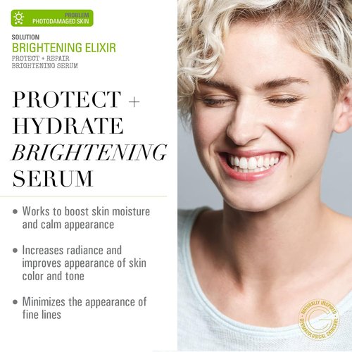Goldfaden MD Brightening Elixir - Vitamin C Serum with Ferulic Acid & Vitamin E | Hydrates Skin & Reduces Photoaging | Trial Size 0.34 Fl Oz