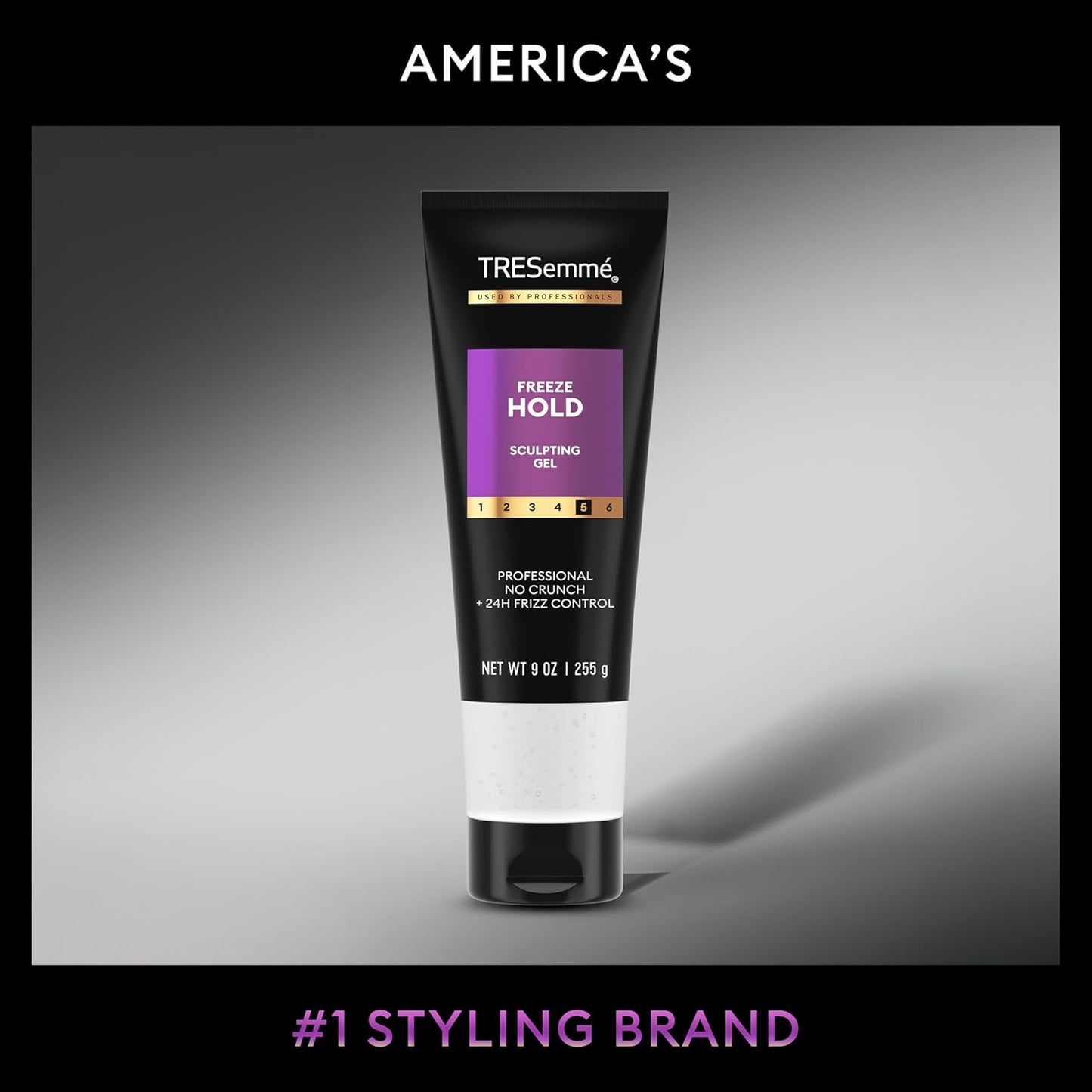 TRESemmé Mega Control Hair Gel - Alcohol-Free Frizz Control with Coconut Oil | 9 oz (Pack of 6)