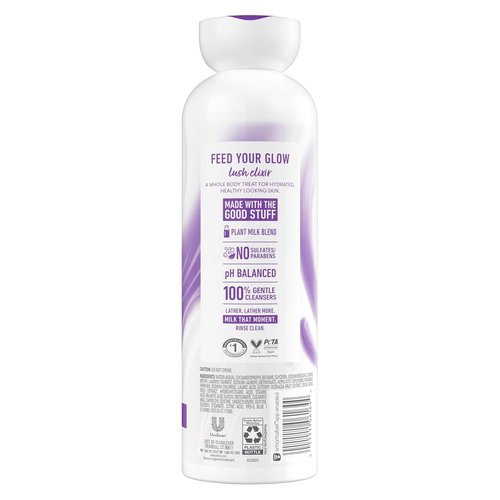 Dove Plant Milk Cleansing Body Wash - Acai & Rice Milk for Moisturized Skin | 17.5 fl oz