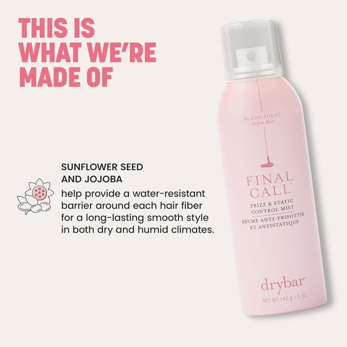 Drybar Final Call Frizz Control Mist - Tames Flyaways & Fights Frizz for Smooth, Shiny Hair