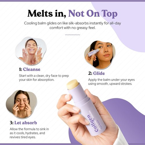 Bella Bliss Collagen Eye Balm Stick - Anti-Aging Under Eye Cream for Dark Circles & Puffiness - 0.35 oz / 10 g
