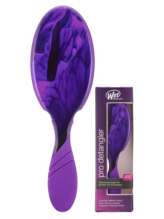 Wet Brush-Pro EasyGrip Detangler Hair Brush - Limited Edition Botanic Design, Purple/Multi, 1 Count