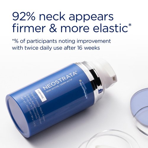 NEOSTRATA Triple Firming Neck Cream - Rejuvenate Décolletage with MicroDiPeptide229® & Bakuchiol | Fragrance-Free, 80g