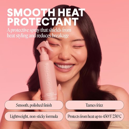 Monday Haircare Smooth Heat Protectant with Keratin - 6 oz | Pack of 2 for Polished Finish