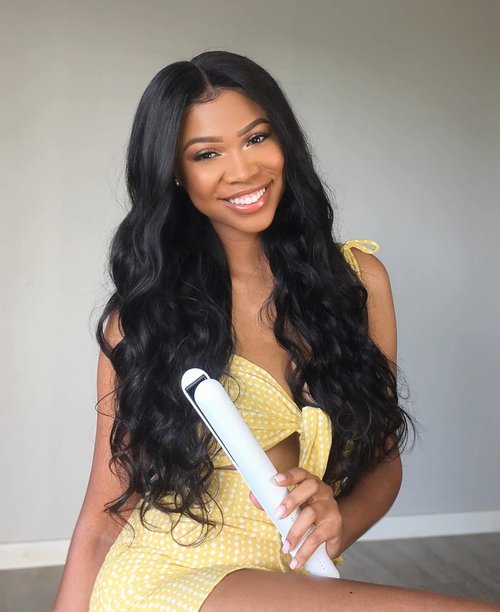 InStyler CURATION Ceramic Hair Straightening Flat Iron - Sleek White Design for Effortless Styling