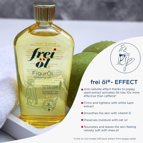 Frei Öl Shaping Oil - Cellulite Reduction Body Oil - Smooths & Firms Problem Areas - 125 ml / 4.23 Fl Oz