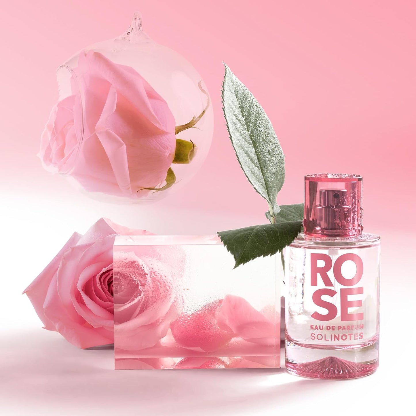 Solinotes Rose Perfume - Delicate Floral Eau De Parfum for Women | 1.7 Fl Oz, Vegan & Cruelty-Free
