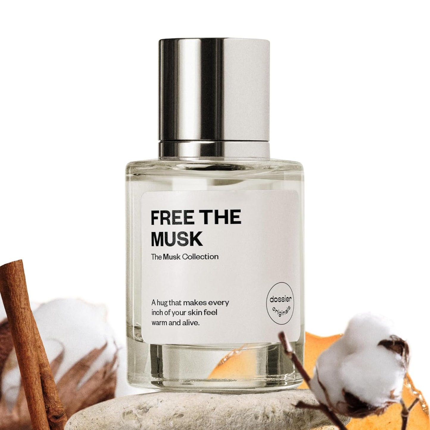 Dossier Free The Musk - Genderless Eau de Parfum - Clean Skin Musk Fragrance - 50ml / 1.7oz